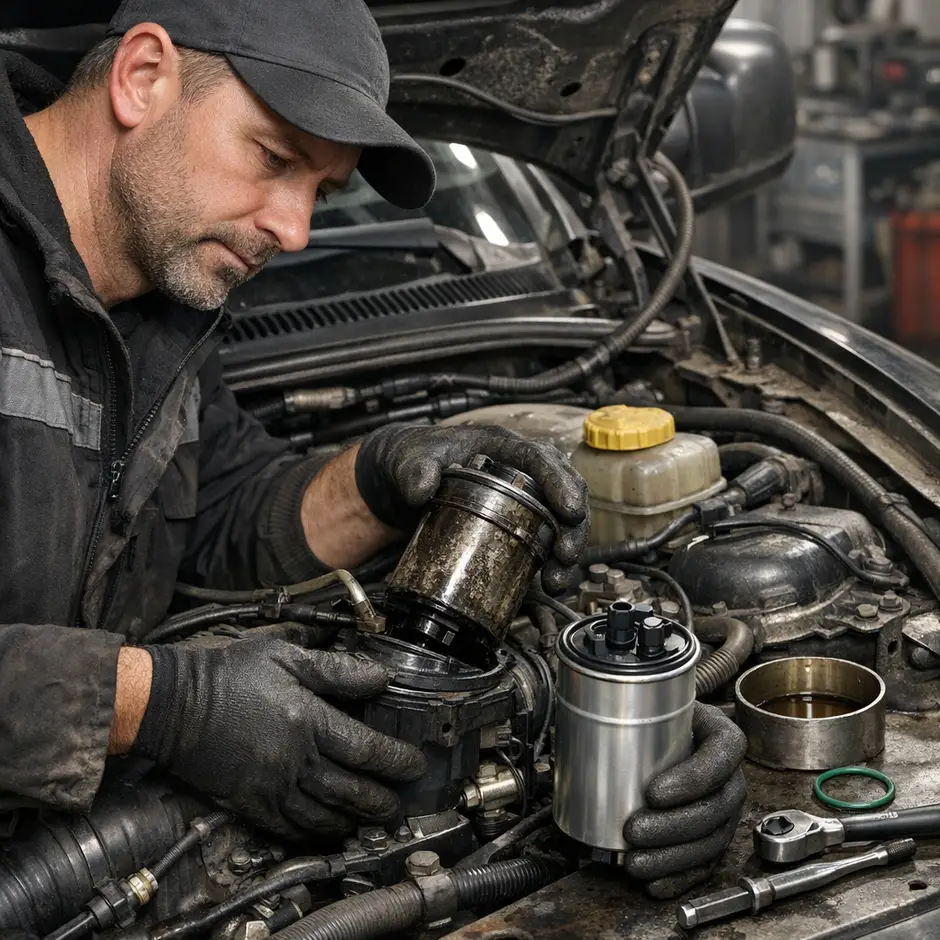 Снятие и установка топливного фильтра Toyota Ленд Крузер