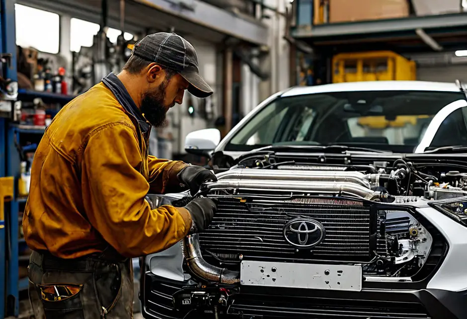 Снятие/установка интеркулер Toyota Land Cruiser