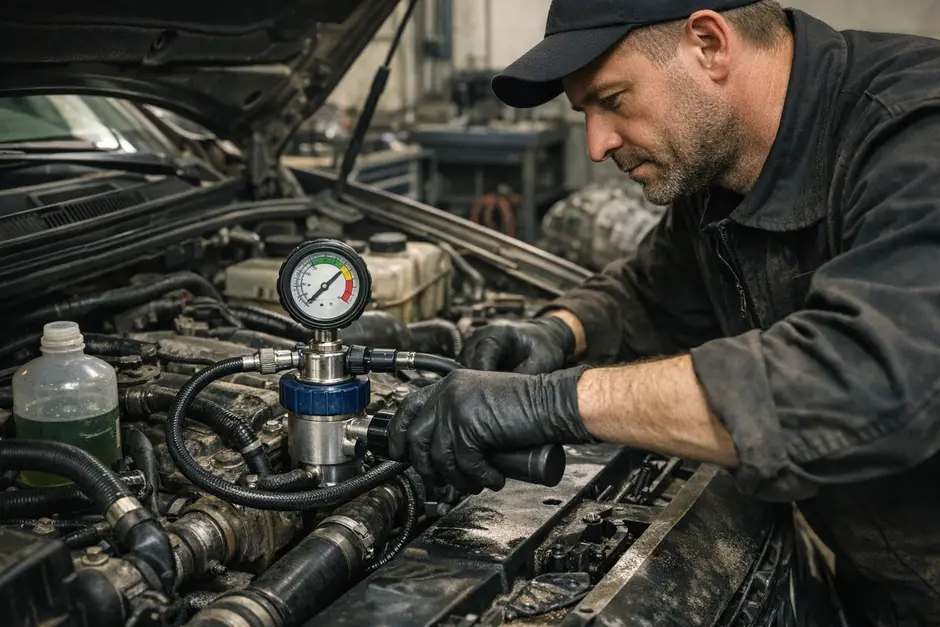 Опрессовка системы охлаждения Toyota Авенсис